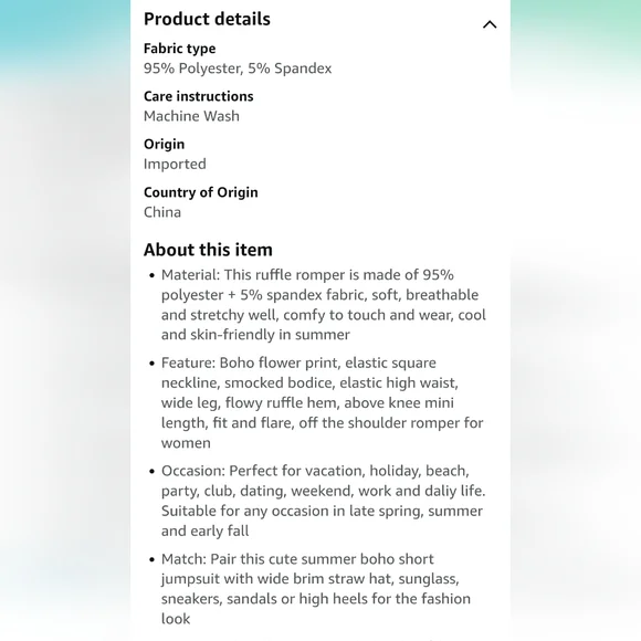 Puff Sleeve Romper - Picture 4 of 13